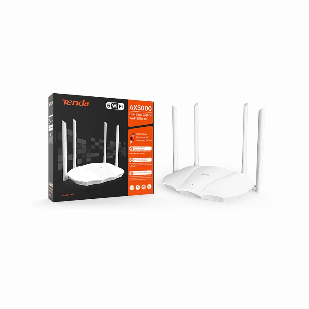 ROUTEUR TENDA TX9 AX3000 DUAL BAND GIGABIT WIFI