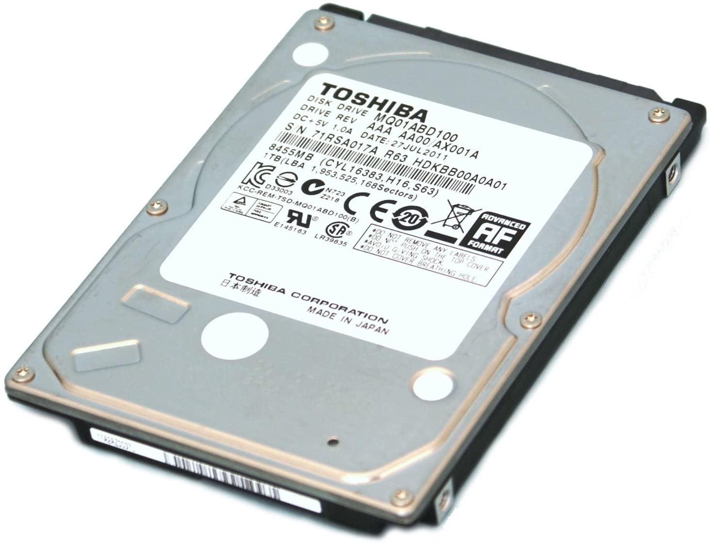 DISQUE INTERNE HDD TOSHIBA 500GB 2.5''''