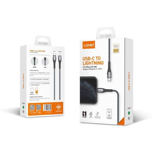 CABLE SIYOTEAM LDINIO LC111 30W TYPE C TO IPHONE