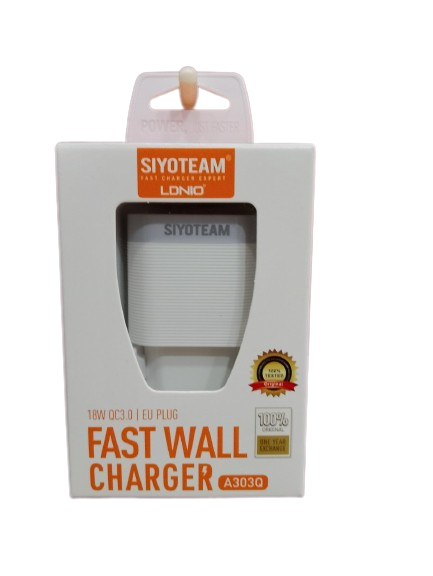 CHARGEUR SIYOTEAM LDINIO A303Q 18W PORT TYPE C SANS CABLE