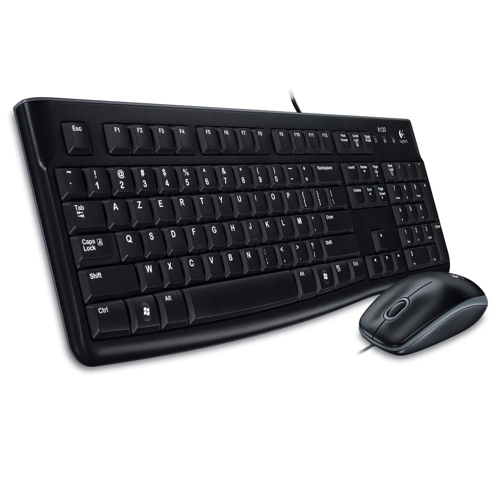 COMBO CLAVIER SOURIS LOGITECH MK120 AVEC FIL