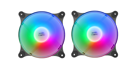 PACK FANS  MARS GAMING MF-DUO BLACK