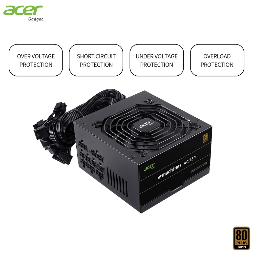ALIMENTATION ACER 750W 80 PLUS BRONZE BLACK