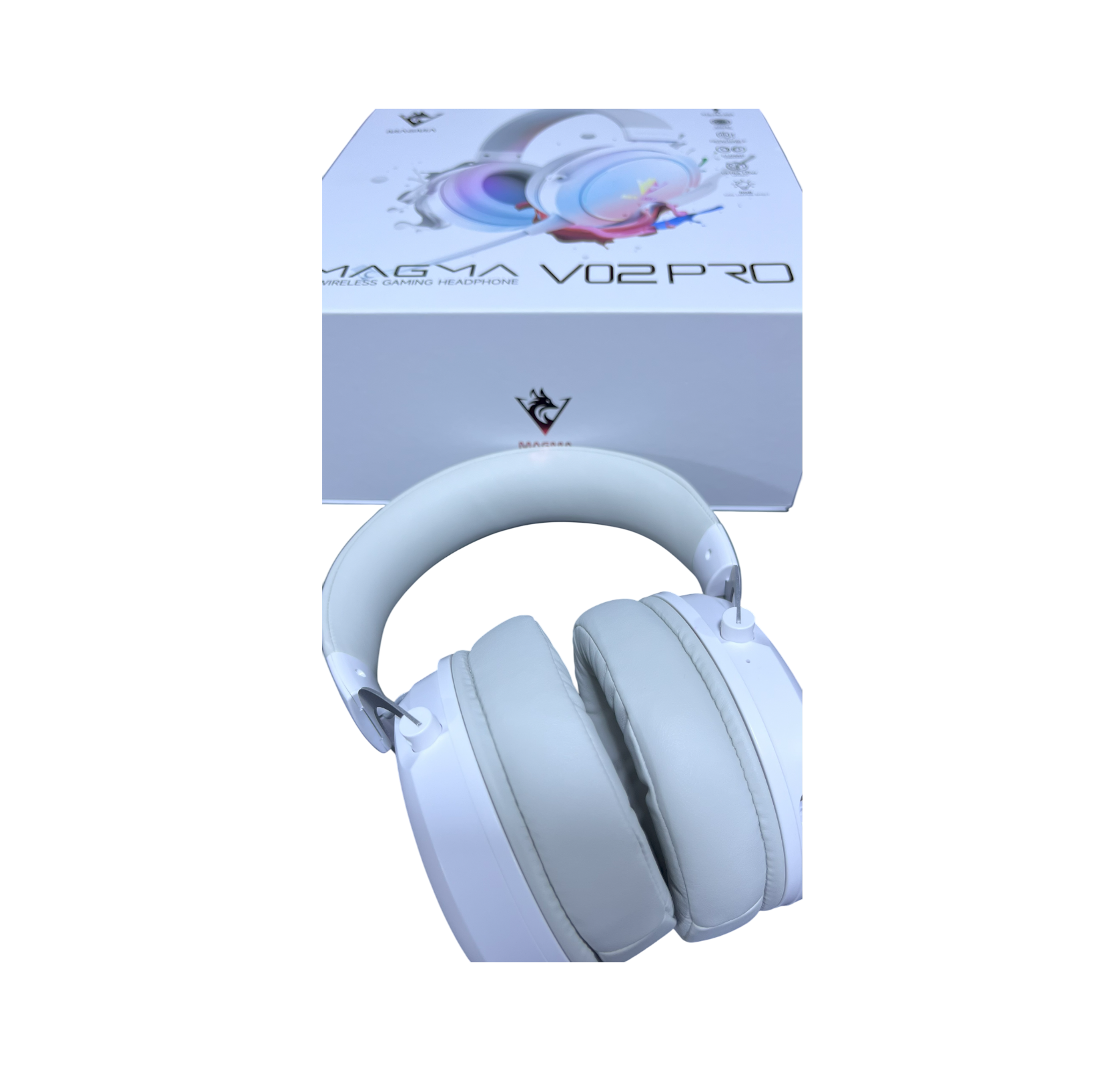 CASQUE GAMER SANS FIL MAGMA VALIVOX V02 PRO 7.1 RGB WHITE