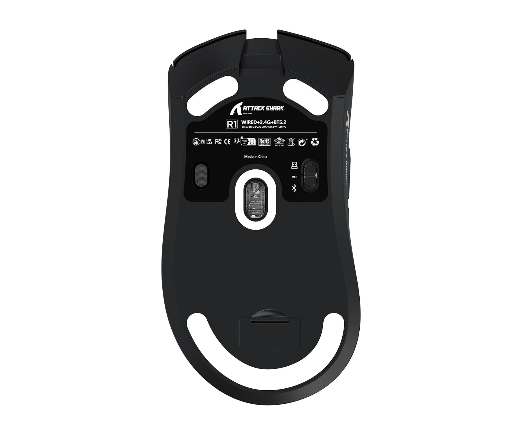 SOURIS ATTACK SHARK R1 WIRELESS BLACK